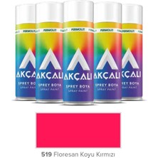 Akçalı Sprey Düz Renkler - Floresan Kırmızı 519 400ML