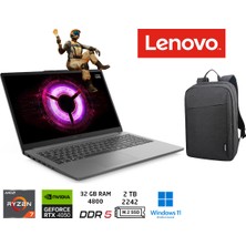 Lenovo loq Amd Ryzen 7 7735HS 32GB Ram 2tb SSD RTX4050 W11 Pro 15.6 IPS 144HZ 83S0002YTR Duddı Çanta