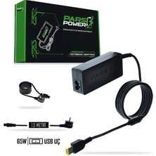 Pars Power PRS-043 65W 20V 3.25A- (Usb) Siyah Notebook Adaptörü