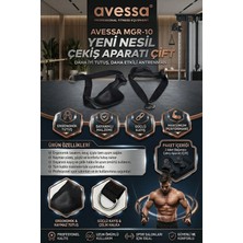 Avessa Mgr-10 Yeni Nesil Profesyonel Çekiş Aparatı (Çift) - Yüksek Dayanımlı Çelik D-Halkalar - Chest Fly - Cable Row