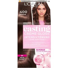 L'oreal Paris Casting Creme Gloss 180ML Saç Boyası, Casting Creme Gloss 400 Kestane