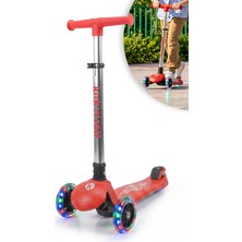 Olly Kick'n'roll LED Işıklı3 Tekerlekli Lean-To-Steer Scooter 3-8 Yaş