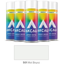 Akçalı Sprey Düz Renkler - Mat Beyaz 501 400ML