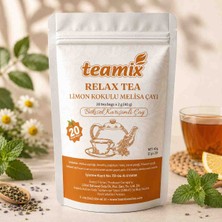 Teamix Relax Tea Melisa Limon Bitkisel Karışımlı Çay 20 Süzen Poşet Doypack Ambalaj