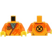 LEGO Minifigür Parçaları: Torso, Vücut, Gövde: 973PB5248C01 Ninjago Lologram Baskılı