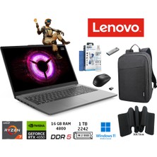 Lenovo loq Amd Ryzen 7 7735HS 16GB Ram 1tb SSD RTX4050 W11 Pro 15.6 IPS 144HZ 83S0002YTR Duddı Çanta+Mouse+Mousepad+Usbbellek+Temizlikkit