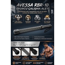 Avessa Rbr-10 Sporcu Çalışma Aleti - Yüksek Dirençli Çelik Yay - Esnek ve Uzun Ömürlü