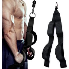 Nova Spor Ekipmanları Triceps Straps Çift Tutamaklı Triceps Antrenman Kayışı
