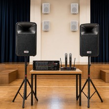 Lastvoice Okul Ses Sistemi Ideal Iç-Dış Anfi Hoparlör Sistemi Full Paket-1