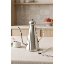 Kitchen Life Paslanmaz Çelik Cam Karaf Yağlık Sirkelik-Sürahi Sunum Şişesi 1000 ml