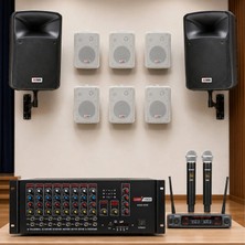 Lastvoice Okul Ses Sistemi Ideal Iç-Dış Anfi Hoparlör Sistemi Full Paket-3