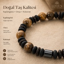 🔥 Güç & Kararlılık Premium Bileklik – Kaplangözü, Onyx & Kokonat Doğal Taş Bileklik | Lotus Atölye ve İyi Yaşam Merkezi