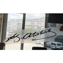Prime Concept Kemal Atatürk Imza Sticker Oto Çıkartma