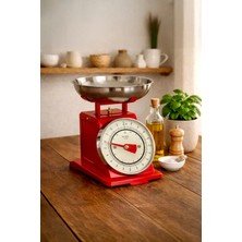Kitchen Life 90’s Style Retro Analog Mutfak Terazisi 2 kg Kapasiteli Mutfak Tartısı