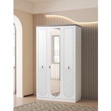 Erezoğulları Mobilya Irem 3 Kapaklı Çekmeceli Gardrop 120X60X215CM
