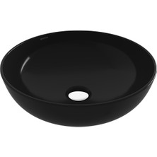 Bocchı Bocchi Sottile Slim Line Tezgah Üstü Yuvarlak 38CM. Siğ Lavabo - P.si̇yah - 1494-005-0125
