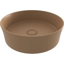 Bocchı Bocchi Sottile Slim Line Tezgah Üstü Yuvarlak 38CM. Lavabo - Mat Kaşmi̇r - 1478-011-0125