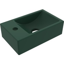Bocchı Bocchi Milano Dar Sol Lavabo 37 cm - Mat Yeşi̇l - 1418-027-0126