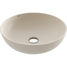 Bocchı Bocchi Sottile Slim Line Tezgah Üstü Yuvarlak 38CM. Siğ Lavabo - Mat Yasemi̇n - 1494-007-0125
