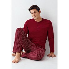 Arnetta Erkek Bordo Pijama Takım AR3013-S-V3