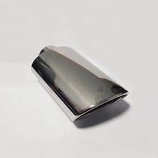Krom Yassı Egzoz Ucu Üniversal Paslanmaz Elips