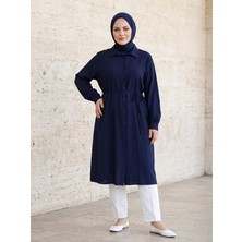 Miostil Oversize Tunik-Lacivert
