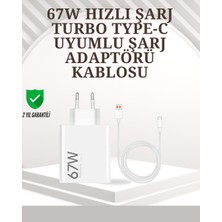 Renklime Type-C Uyumlu 67W Turbo Hızlı Şarj Aleti Akıllı Koruma Sistemli - Lisinya