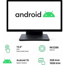 Grandstarr A156M 15.6'' FHD RK3288/2GB RAM/16GB ROM - Dokunmatik Android Pos Pc
