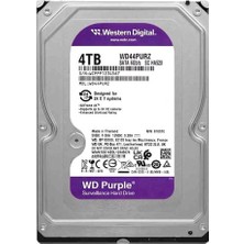 Wd 4tb 3.5 Purple WD44PURZ Sata3 5400RPM 128MB 7-24 Guvenlık Harddisk (Resmi Distribitör Ürünü)