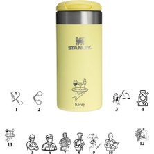 Kişiye Özel Tasarımlı Isimli Stanley The Aerolight Transit Mug  0.35 Lt