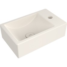 Bocchı Bocchi Milano Dar Sağ Lavabo 37 cm - Parlak Bi̇sküvi̇ - 1419-014-0126