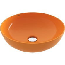 Bocchı Bocchi Sottile Slim Line Tezgah Üstü Yuvarlak 38CM. Siğ Lavabo - P.mand. Sarisi - 1494-021-0125