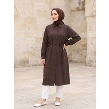 Miostil Oversize Tunik-Kahve