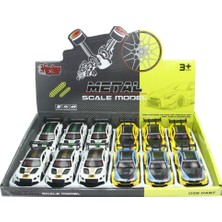 Renklime 3672C - Ç/b Spor Araba Metal 1:36 12Lİ (Lisinya)