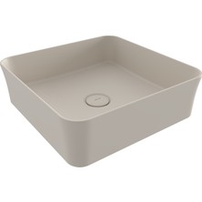 Bocchı Bocchi Sottile Slim Line Tezgah Üstü Kare 38X38CM. Lavabo - Mat Yasemi̇n - 1477-007-0125