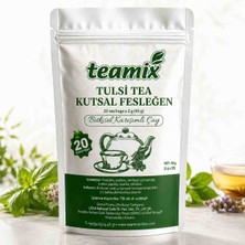 Teamix Tulsi Tea Kutsal Fesleğen Bitkisel Karışımlı Çay 20 Süze  Doypack Ambalaj