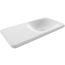 Bocchı Bocchi Fenice Etajerli̇ Lavabo 90 cm -Deli̇ksi̇z -Parlak Beyaz - 1490-001-0125