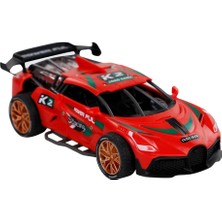 Renklime Sürtmeli Sesli Işıklı Spor Arabalar 18 cm - Kırmızı (Lisinya)