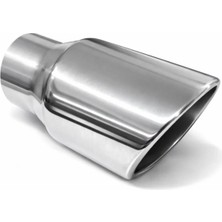 Egzoz Burada 80LIK Tekli Egzoz Ucu Eksoz Kafası Yuvarlak Çap 80 mm 8cm Yan Ucu Yan Kesik Yan Kesik Ekzoz Şapkası