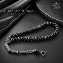 📿 Dark Noble Ultra Premium Tesbih – Hematit Doğal Taş Erkek Tesbihi | Lotus Atölye ve İyi Yaşam Merkezi