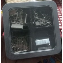 Belirtilmemiş Ataş Seti 4lü Metal Klips Kıskaç Harita Çivisi Ataş Zımba Teli