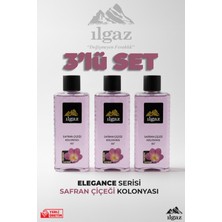 Ilgaz Safran Çiçeği Kolonyası 3'lü Set 80 Derece 400 ml | Elegance Series