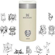 Kişiye Özel Tasarımlı Isimli Stanley The Aerolight Transit Mug  0.35 Lt