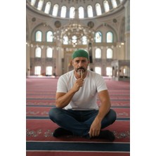 Giyu Shop Misvak Hediyeli Dokuma Örgü Desenli Takke Kaliteli Namaz Takkesi