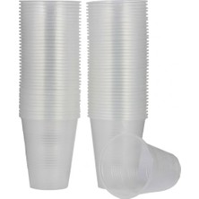 ŞEYLİŞEYLER Şeylişeyler - Plastik Bardak 180 cc 50 Adet - Ekonomik Şeffaf Bardak