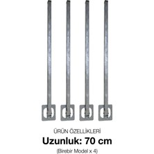 Kayatex Online 6’lı Set 70 cm Katlanır Masa Ayağı