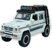 Datatek Sesli Işıklı Metal Off- Road Araba 16 cm - D700-04 - Beyaz (Lisinya)