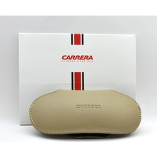 Carrera Leather Yellow Case Medıum M Deri Sarı Kucuk  ve Orta Boy Gözlük / Güneş Gözlüğü  Kutusu Kılıfı