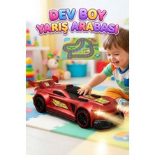 Farbu Oyuncak Uzaktan Kumandalı 7 Fonksiyonlu Işıklı Büyük Boy 1:10 Ölçekli Kauçuk Lastikli Oyuncak Yarış Arabası