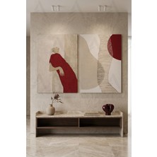 Artease 2'li Soyut Minimal Ifade Tablo Seti